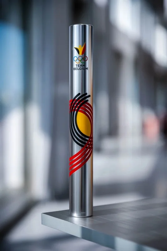 Team Belgium Olympische torch, productfotografie